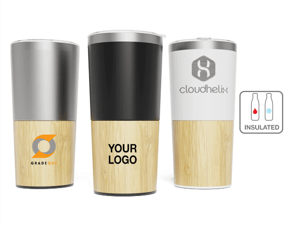 Metro Bamboo - Travel Mugs Personalised
